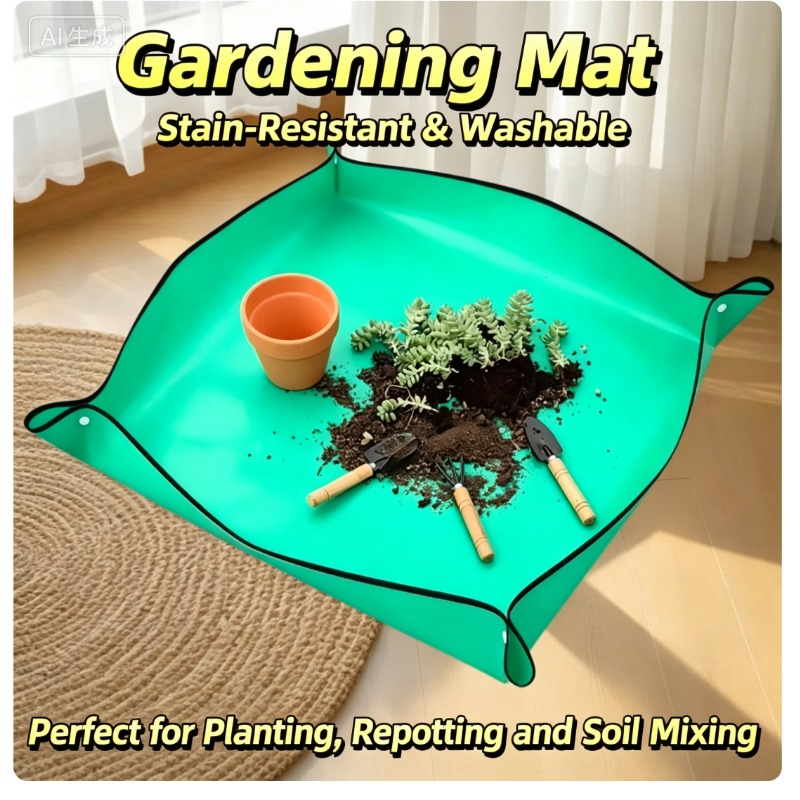 Repotting Mat - แผ่นรองเปลี่ยนดินกันน้ำสำหรับปลูกต้นไม้ในร่ม แผ่นรองทำงานทำสวน