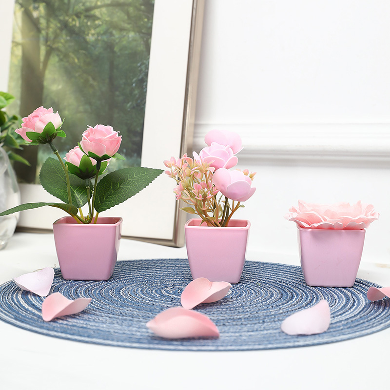 (ชุด 3 ชิ้น) กระถางต้นไม้จําลอ - Succulent Set บทวิจารณ์และราคา